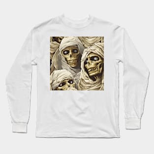 Halloween Monsters 16 - Mummy Long Sleeve T-Shirt